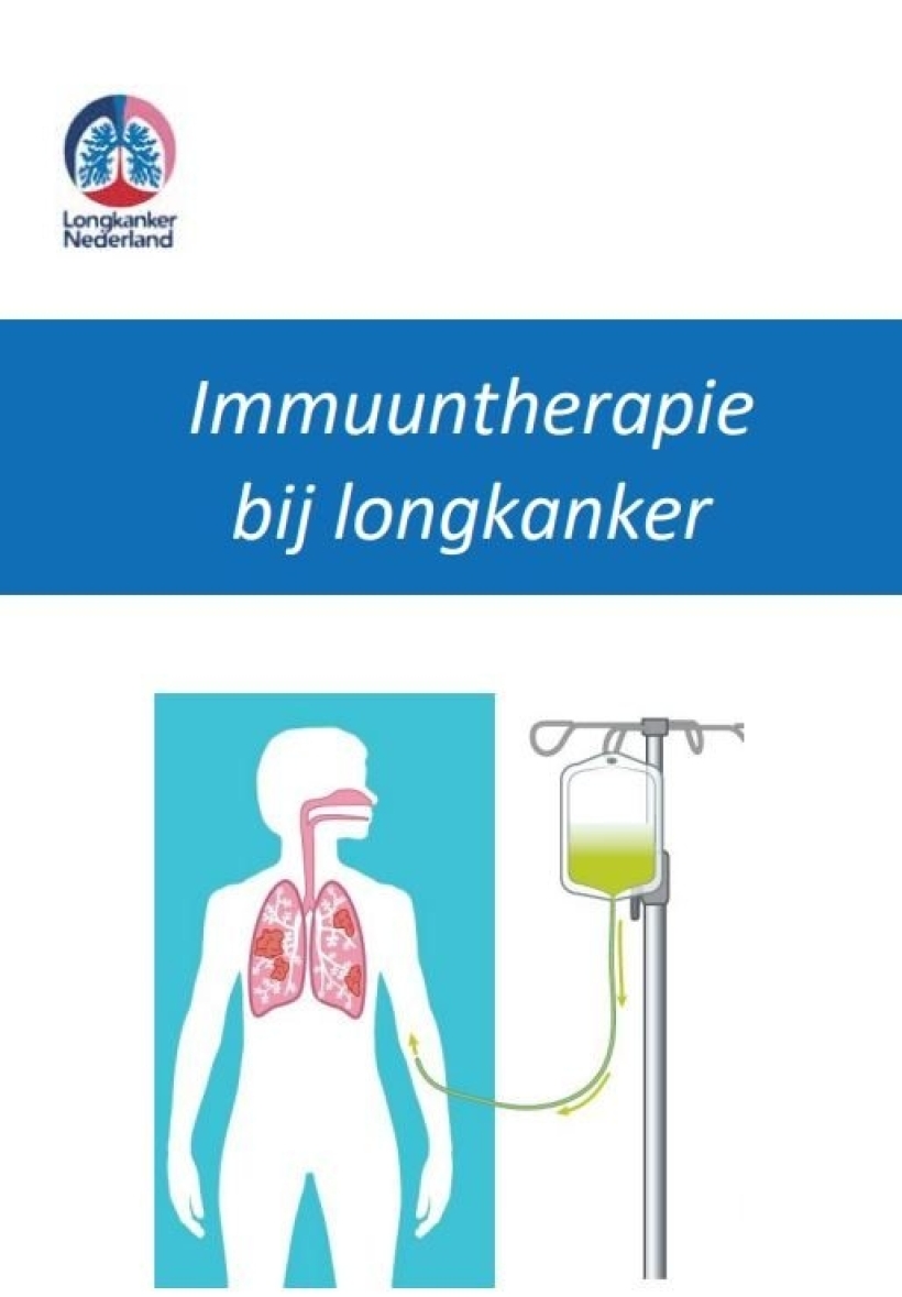 Afbeelding voorkant boekje immuuntherapie bij longkanker