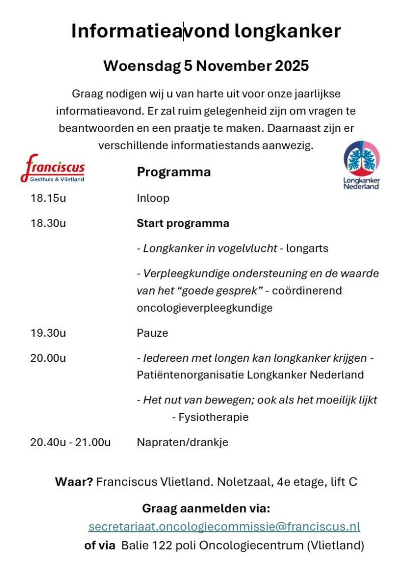 Informatieavond 5 november