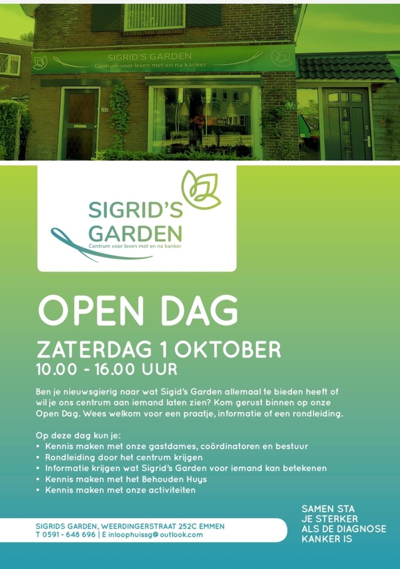 Open Dag 1 oktober sigrids garden